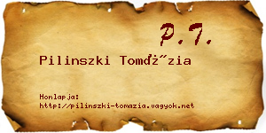 Pilinszki Tomázia névjegykártya